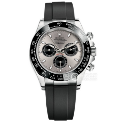 BT廠勞力士灰迪通拿4130機芯膠帶男士機械手表