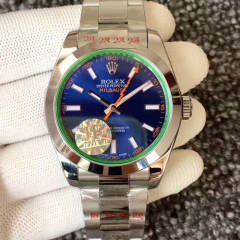 JF廠一比一複刻高仿勞力士MILGAUSS系列116400-GV-72400機械藍盤腕表