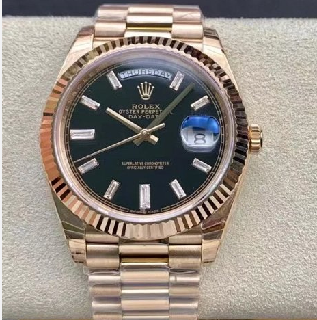 EW廠複刻勞力士星期日志型40mm玫瑰金男士機械表