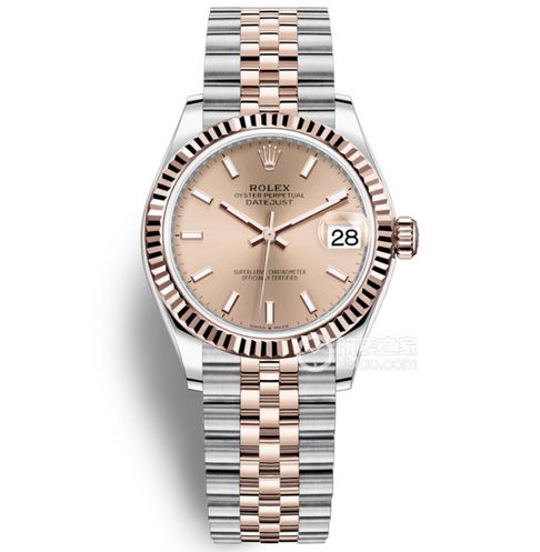 EW勞力士日誌型31系列m278271-0010間玫瑰金女士自動機械手表 904鋼