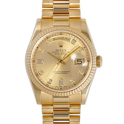 複刻勞力士（Rolex）星期日曆型118238A-83208金表全自動機械男表