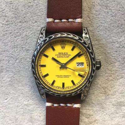 勞力士復古風格機械男士手錶。