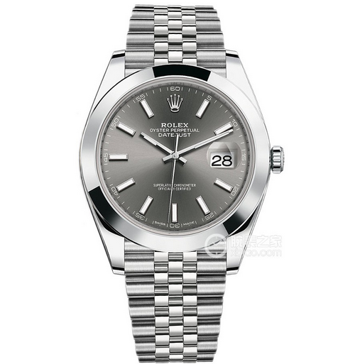 VS廠勞力士日誌型系列m126300-0008灰盤鋼帶男士機械複刻手錶 （41mm五銖錶帶）