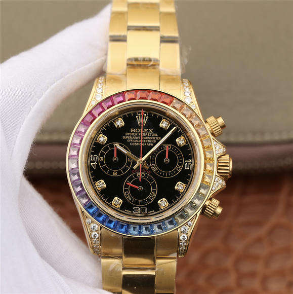 勞力士迪通拿-116598RBOW系列 延續始於1963的經典力作 黃金款18k 男士手錶
