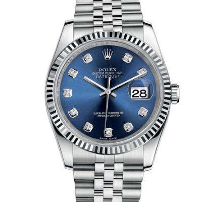 一比一複刻勞力士日誌型系列116200男士機械手表 藍面