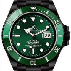 V9廠勞力士綠水鬼官方同款曜黑版 機械男表