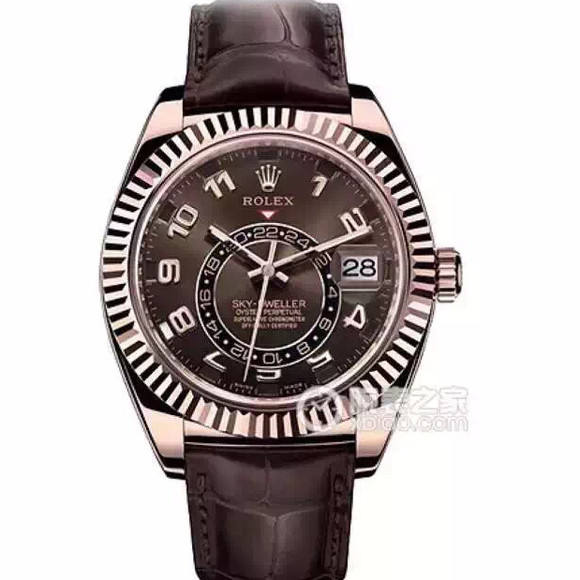 勞力士型號：326935SKY-DWELLER機械男士手錶。