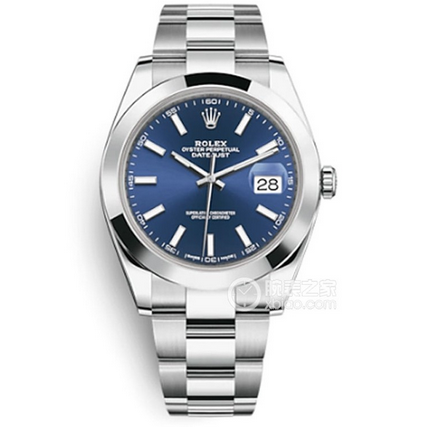 VS廠勞力士日誌型系列m126300藍盤鋼帶男士機械手表（41mm三株錶帶）