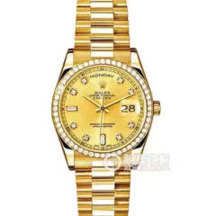 勞力士型號：118348-83208系列星期日曆型機械男士手錶。