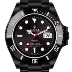 V9廠勞力士黑水鬼官方同款曜黑版 機械男表