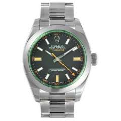 勞力士3131機芯閃電針綠玻璃116400-GV-72400綠玻璃。