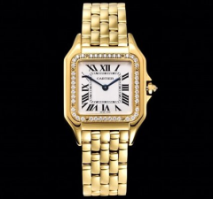 GF廠複刻卡地亞系列獵豹女士石英手錶 27x37毫米