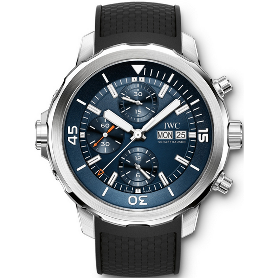 V6萬國海洋計時系列v3版IW376805藍盤機械計時男士手錶 雅克伊夫庫斯托探險之旅特別版 表