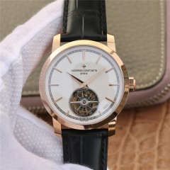 江詩丹頓VC傳承系列6000T/000R/B346腕表 男士腕表 皮錶帶 陀飛輪機芯