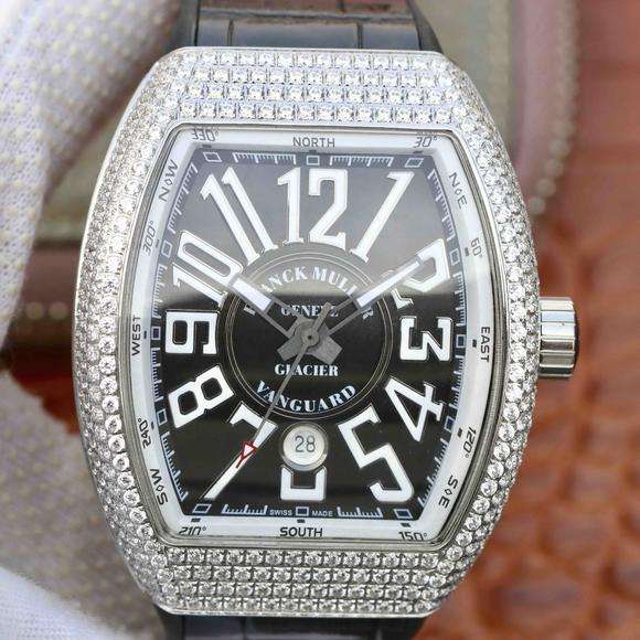 ABF法穆蘭Vanguard V45 25周年特別紀念限量款，矽膠錶帶 男士腕表