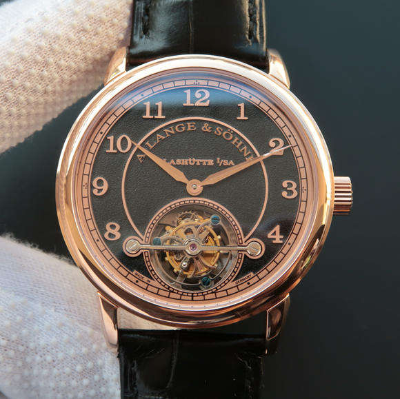 LH朗格1815系列730.32噴砂限量版手動陀飛輪機芯男士手錶