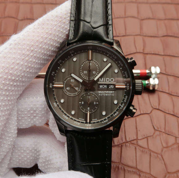 MC美度舵手系列M005.614.16.031.00男士機械手表（黑色款）7750計時機芯