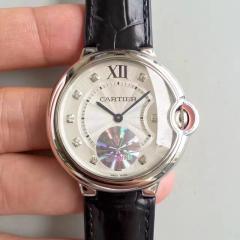 V6廠卡地亞藍氣球系列(中號36MM)瑞士石英女表傘面