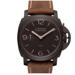 XF沛納海pam375 搭載手動P3000機芯 精鋼外殼 透底男表瘋馬皮錶帶