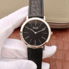 TW伯爵ALTIPLANO 超薄男士全自動機械手表 黑面