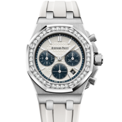 AP愛彼皇家橡樹系列鑲鑽石英女士手錶 膠帶(多色可選)