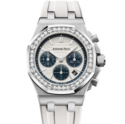 AP愛彼皇家橡樹系列鑲鑽石英女士手錶 膠帶(多色可選)