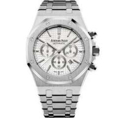 JH愛彼皇家橡樹26320ST.OO.1220ST.02白盤男士鋼帶機械表