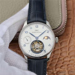 萬國IWC陀飛輪V2版 葡萄牙動力日月星辰系列真飛輪 頂級手動真陀飛輪機芯 男士