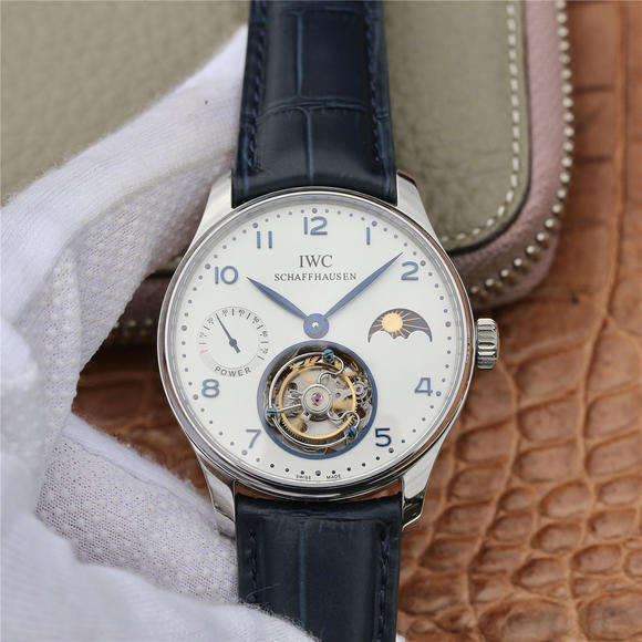萬國IWC陀飛輪V2版 葡萄牙動力日月星辰系列真飛輪 頂級手動真陀飛輪機芯 男士
