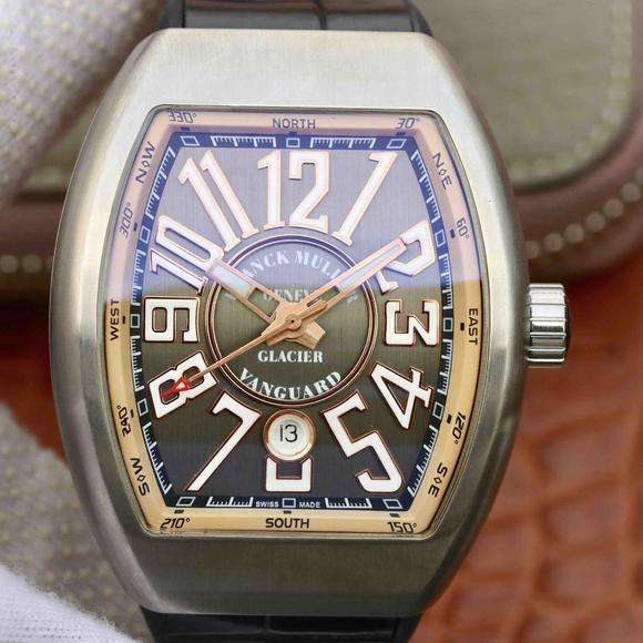 ABF法穆蘭Vanguard V45 25周年特別紀念限量款，矽膠錶帶 男士腕表