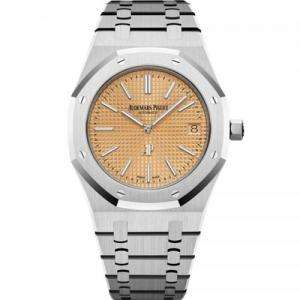 XF愛彼皇家橡樹15202香檳金超薄男士機械手表