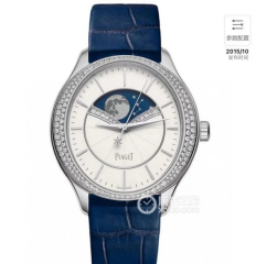 CC廠Piaget伯爵Limelight Stella系列G0A40110月相鑲鑽白盤女士機械腕表