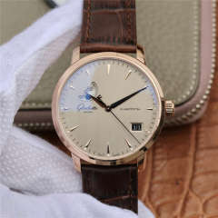 ETC格拉蘇蒂原創議員大日曆月相腕表 正品開模 皮帶表 自動機械機芯 男士腕表