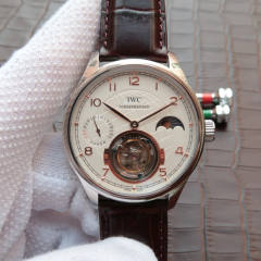 萬國葡萄牙動力日月星辰系列真飛輪機械男士手錶