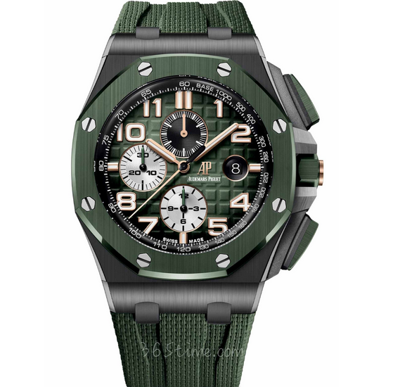RS一比一複刻愛彼皇家橡樹離岸型系列26405CE.OO.A056CA.01綠色計時男士機械手表