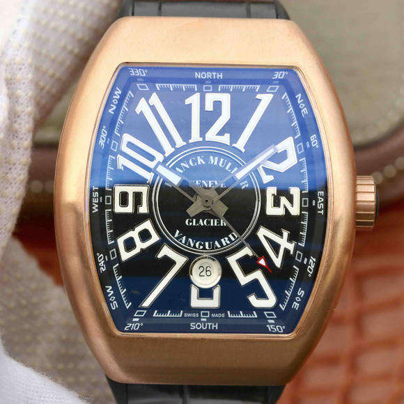 ABF法穆蘭Vanguard V45 25周年特別紀念限量款，矽膠錶帶 男士腕表