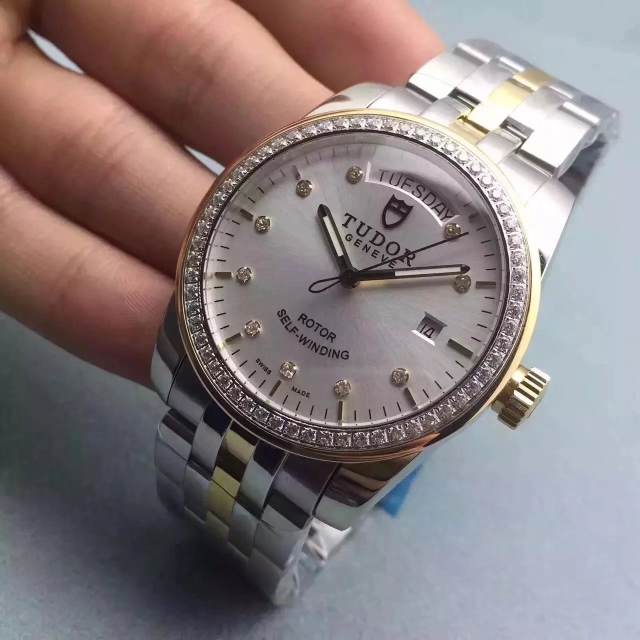 精品帝舵Tudor駿玨系列鑲鑽男士機械手表