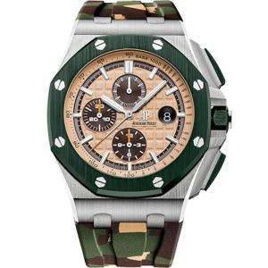 愛彼皇家橡樹離岸型系列26400迷彩 計時男士機械表 膠帶