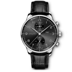 ZF廠萬國表葡萄牙系列IW371609腕表 黑面銀針計時機械男表