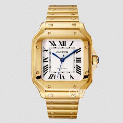 BV卡地亞新款山度士（男裝大號） 表殼：316材質錶盤 18k金腕表