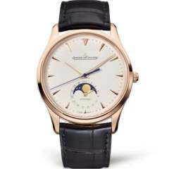 ZF積家超薄月相大師玫瑰金男士自動機械皮帶手錶 最逼真的版本