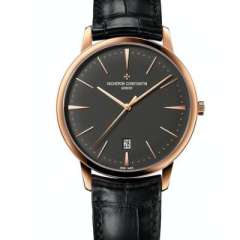 江詩丹頓傳承系列85180/000R-9166黑面男士手錶