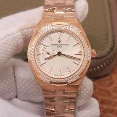 江詩丹頓縱橫四海系列OVERSEAS女款小號型v2版鋼帶款 精鋼錶帶 自動機械機芯 女士腕表