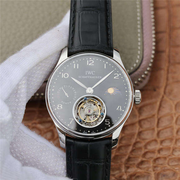 萬國IWC陀飛輪V2版 葡萄牙動力日月星辰系列真飛輪 頂級手動真陀飛輪機芯 男士