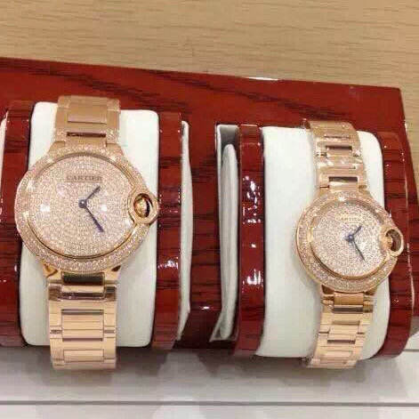 卡地亞藍氣球滿天星全鑽情侶對表瑞士石英 單只價格