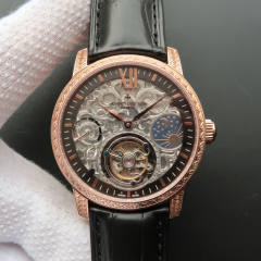 江詩丹頓款式:手動上鏈機械8291真陀飛輪機芯男表