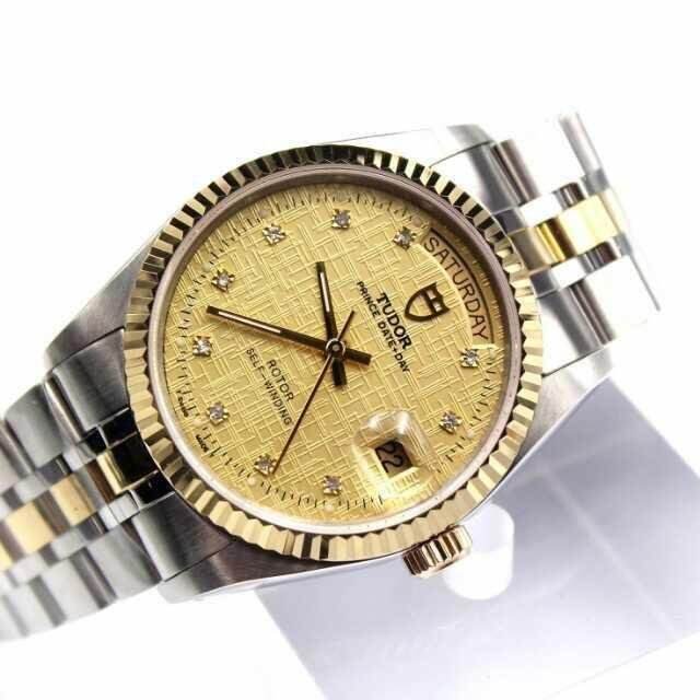 包金 帝舵76213-62483A 雙曆自動機械表 頂級複刻表