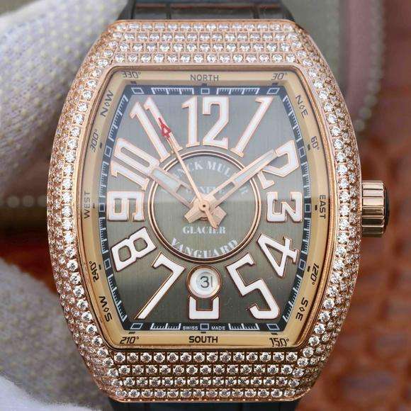 ABF法穆蘭Vanguard V45 25周年特別紀念限量款，矽膠錶帶 男士腕表