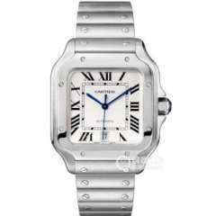 BV卡地亞新款山度士（男裝大號） 表殼：316材質錶盤 大號白色錶盤腕表