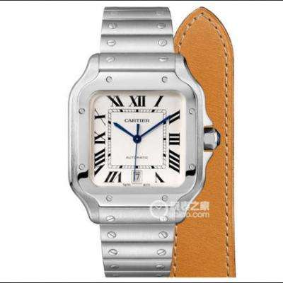 BV卡地亞新款山度士（女裝中號） 表殼：316材質錶盤 BV正品1:1開模白色錶盤女款腕表